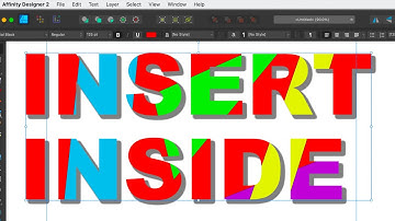 Affinity Designer : HOW TO Insert Inside Shapes