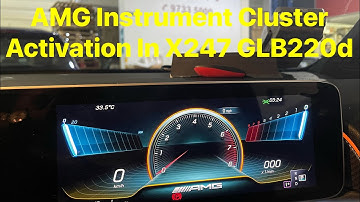 AMG Instrument Cluster Activation In X247 GLB220d