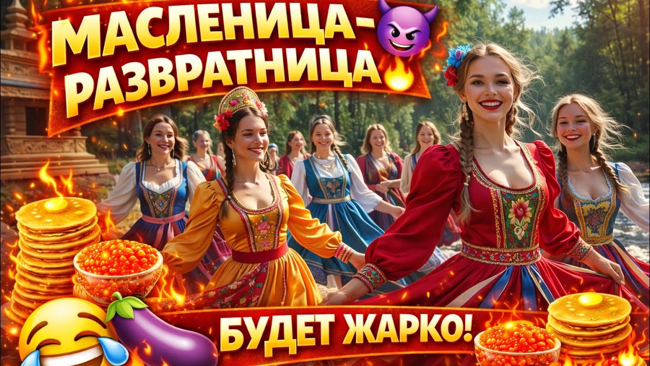 Жаркая Масленица 2026 😏 Частушки с характером