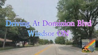 Driving from Dougall Ave to Grand Marais W to Dominion blvd in Windsor ON/ JU Videos World