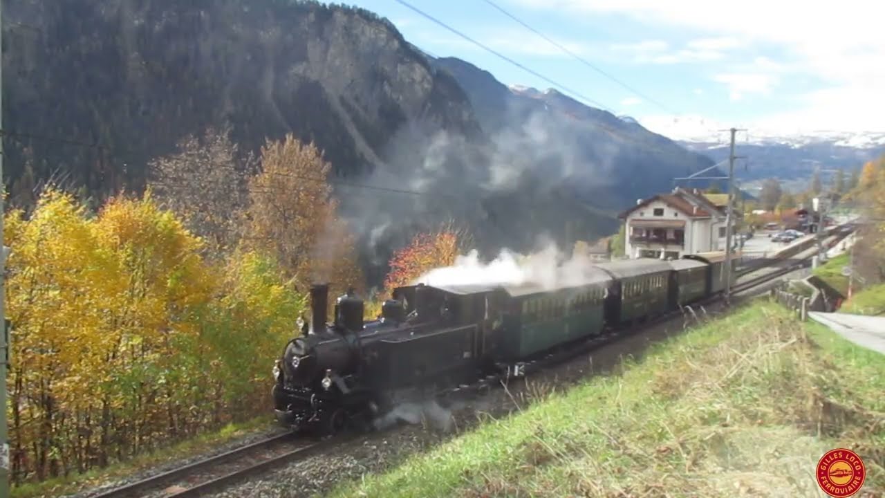Dampfzug Historische Züge und Sonderzüge  auf der RhB im Oktober 2025 #rhb #rhbcrocodile