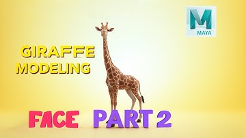 Modeling a Giraffe in Maya - PART 2 (Face & Head Detailing)