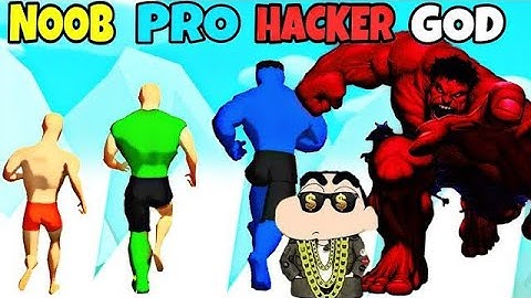 NOOB vs PRO vs HACKER In SYMBIOTE RUN With SHINCHAN Oggy And CHOP #oggy #noob#pro #hacker #shinchan