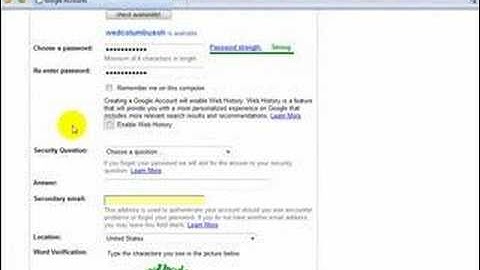 Gmail Account Setup