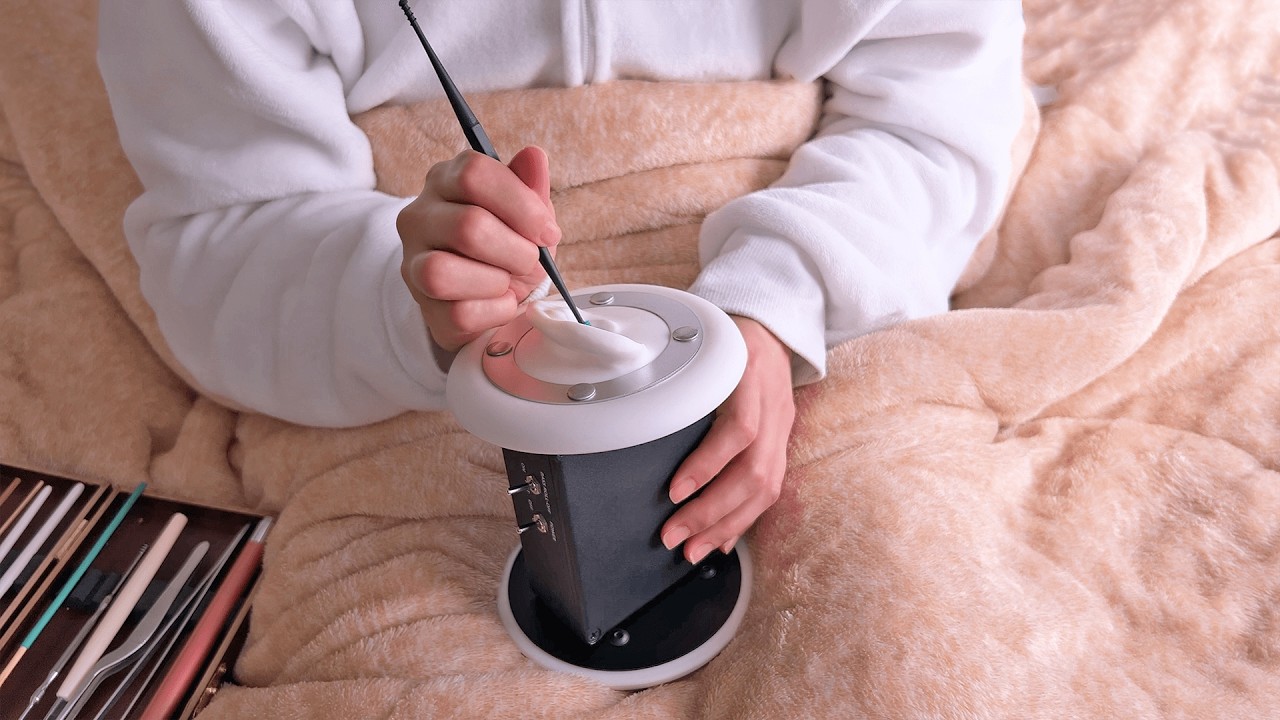 ASMR Realistic Ear Cleaning for One Ear Only (No Talking) ear blowing, 3Dio / 耳かき