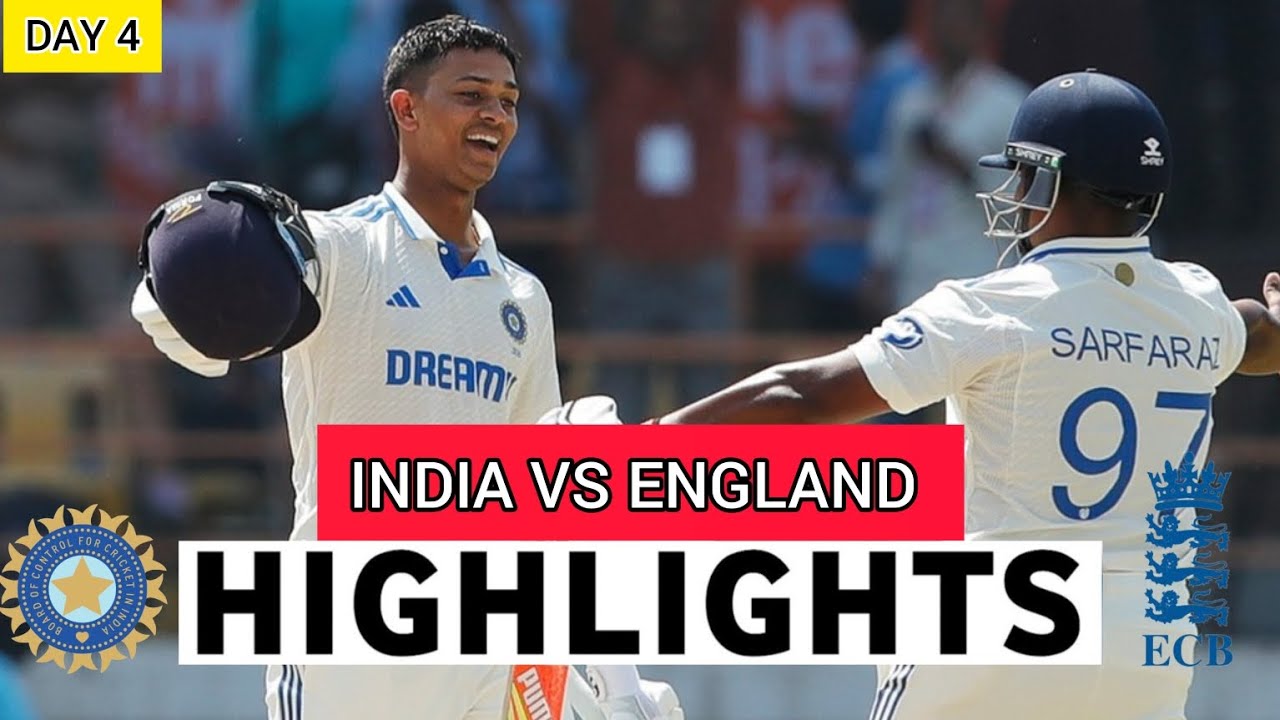 India vs England 3rd Test 2024 Day 4 Highlights | IND vs ENG 2024 | IND ...
