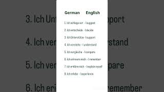 Basic Deutsch #learngerman #germany #deutsch #german