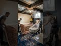 I Found a Hidden Underground Room and Turned It Into a LUXURY Living Room | Epoxy Floor DIY #shorts