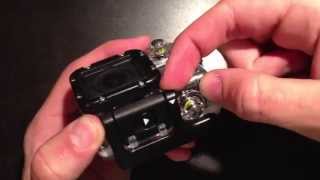 GoPro Hero3: How to open / unlock the Hero 3 's Case / Backdoor / Housing ( Black Silver White )
