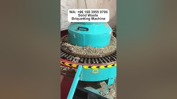 RDF briquetting machine shreds the material and squeezes it into fuel blocks for energy supply