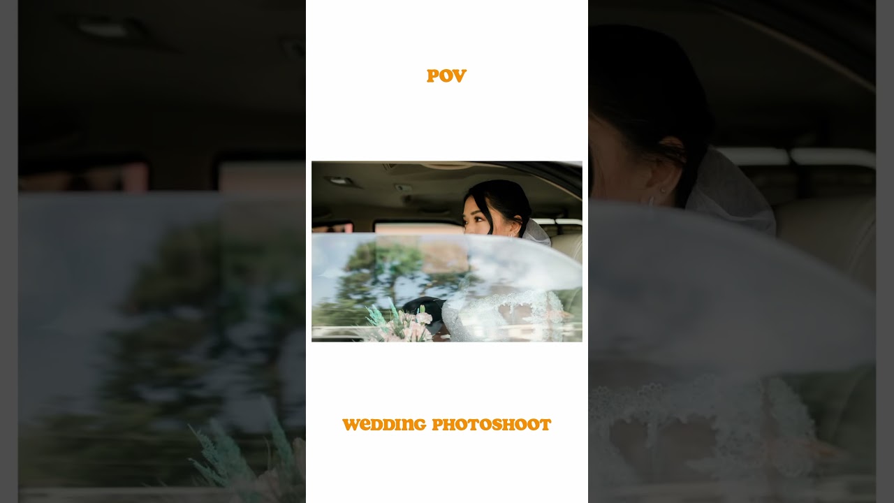 Inside the bridal car shoot ❤️ 