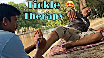ASMR Feet Massage The $1 Stress Buster: Ball Pen Foot Tickling Technique 😂