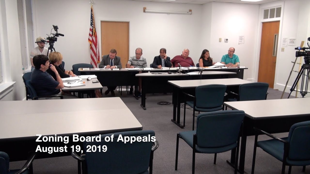Zoning Board of Appeals Regular Meeting August 19, 2019 YouTube