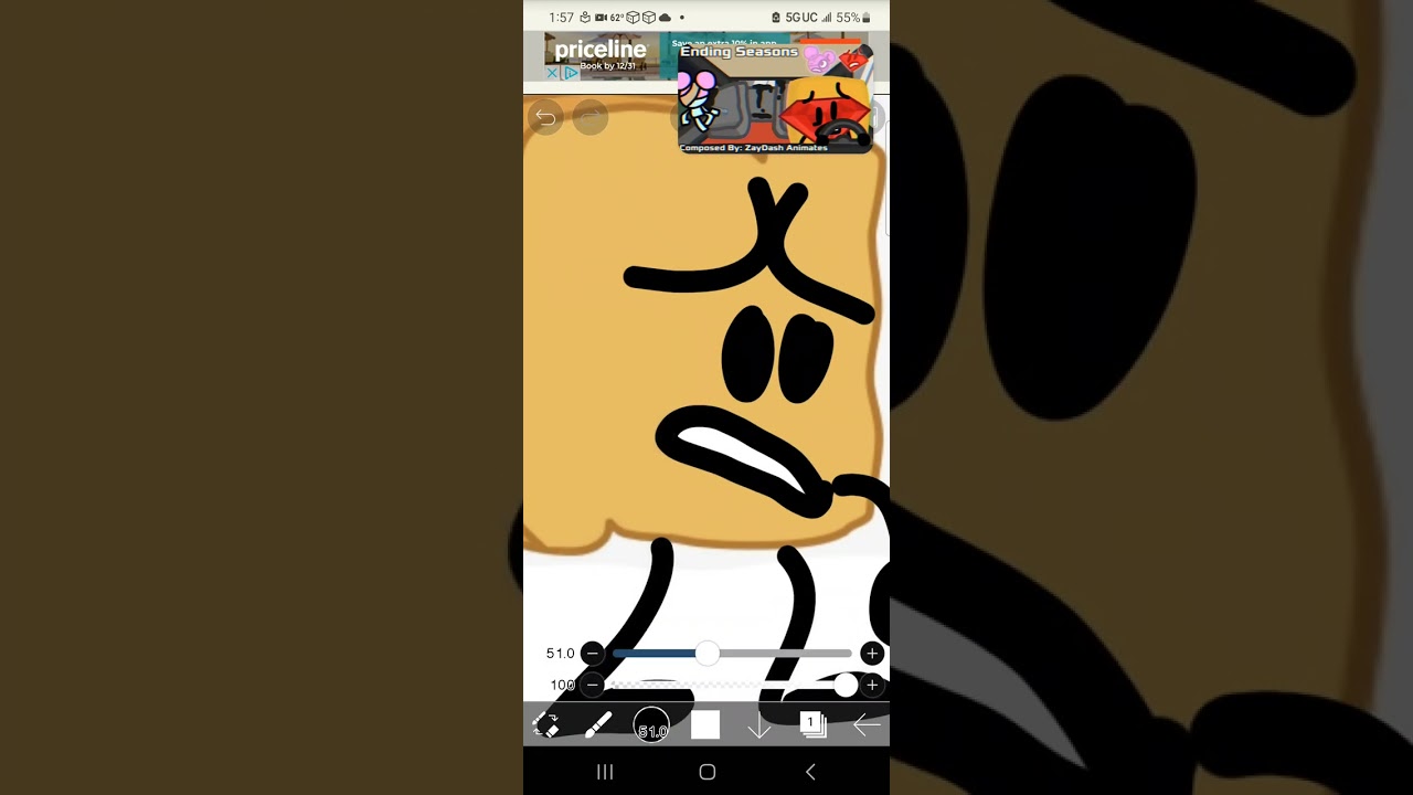 drawing corrupted and surviving bfdi characters