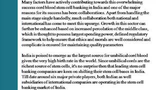 India Cord Blood Stem Cell Banking Market