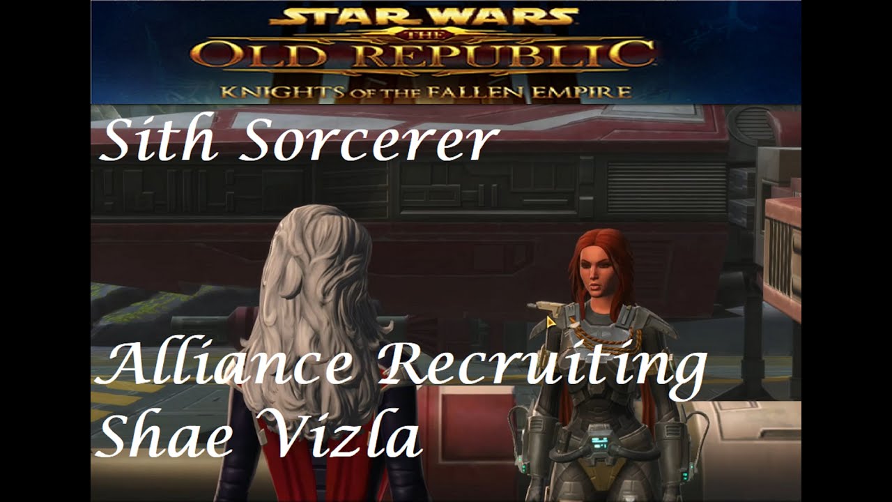 SWTOR: Sith Sorcerer: KOTFE: Alliance: Recruiting Shae Vizla