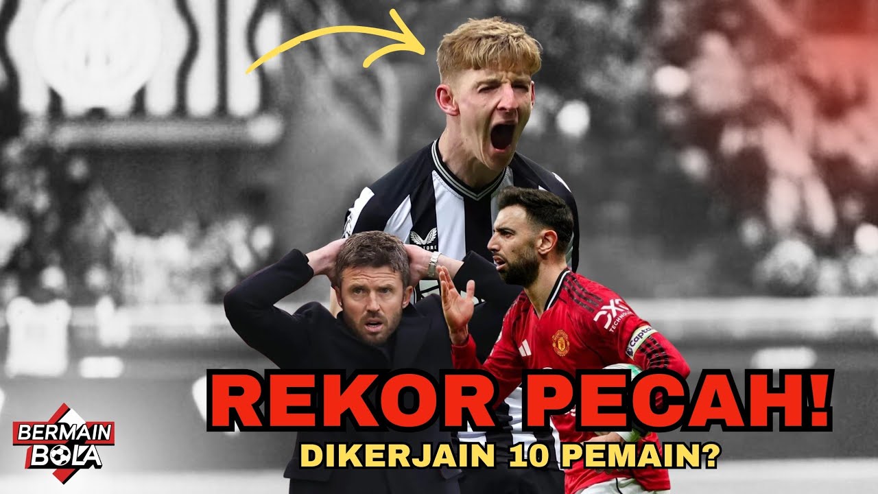 Newcastle vs Man United 2-1: Rekor Carrick Pecah di Tangan 10 Pemain!