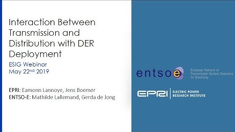 Webinar: Interaction Between Transmission and Distribution Planning with DER Deployment