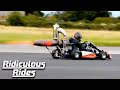 I Built A 100mph Jet-Powered Go-Kart - In My Shed | RIDICULOUS RIDES