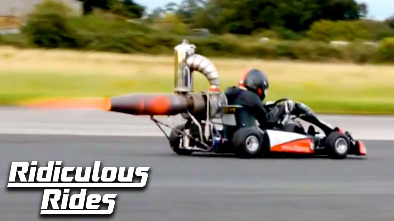 I Built A 100mph JetPowered GoKart In My Shed RIDICULOUS RIDES