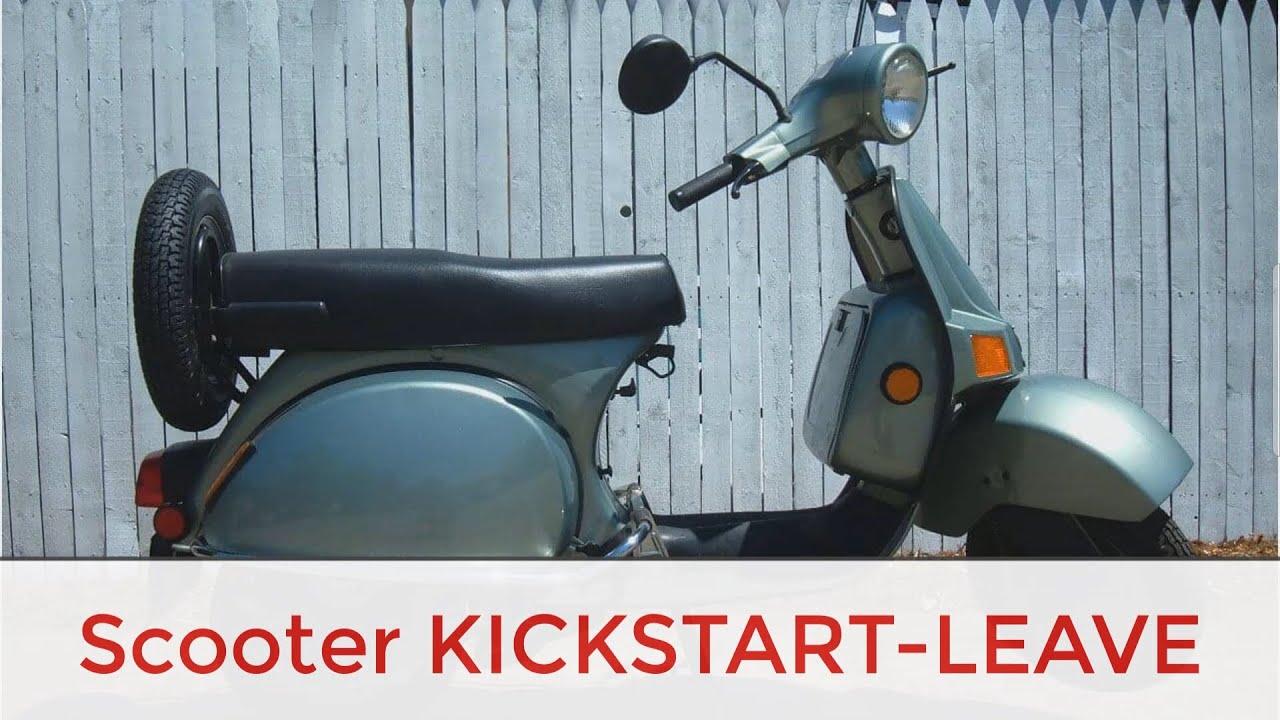 Scooter Moped Kick start Gear Shift LeaveDepartStartAccelerateSpeed