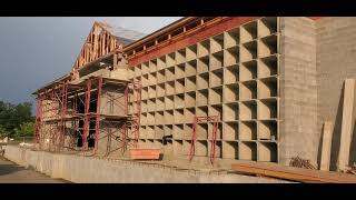 A masoleum under construction