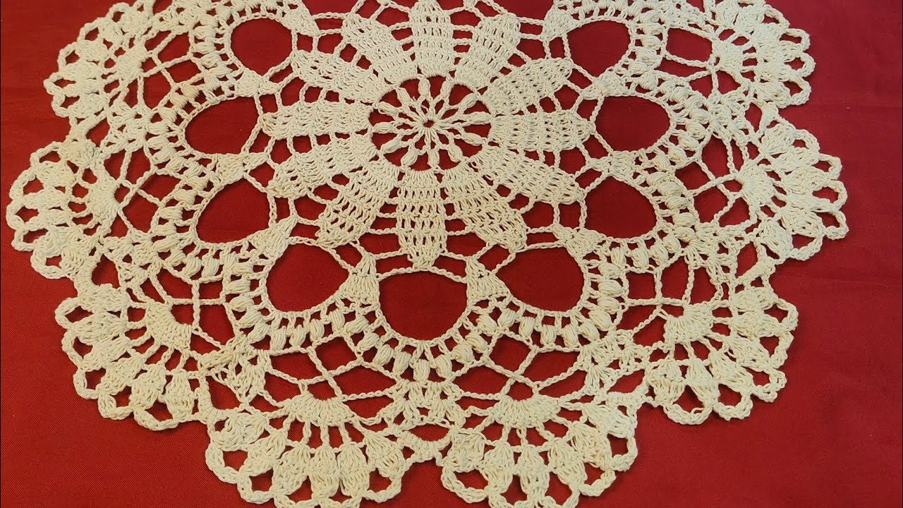 مفرش كروشية سهل و مودرن للمبتدئات