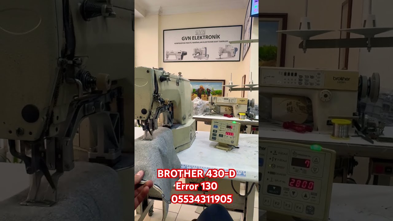BROTHER 430 D ERROR 130 Diki Makinesi Dikis