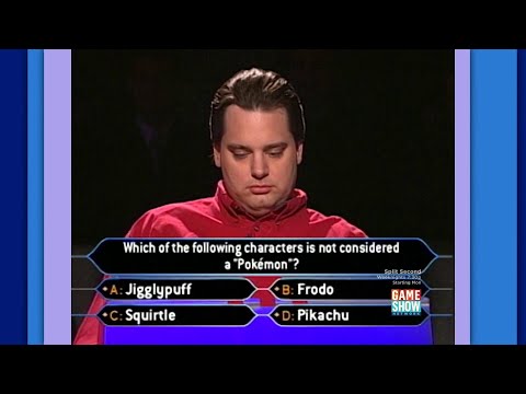 A Pokémon Question Worth 500 000 On Who Wants To Be A Millionaire From November 18th 1999