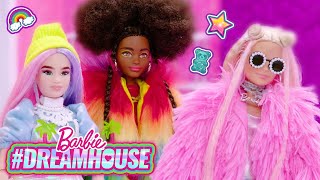 @Barbie | BARBIE EXTRA DOLLS SHOW BARBIE FASHION DIYs! 🌈👠✨🕶 | #DreamHouse Episode 9