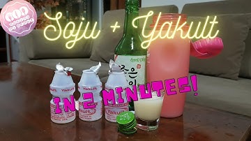 Soju + Yakult| SOJUKULT mix in 2 minutes!|Soju Night|How to make Soju and Yogurt drink