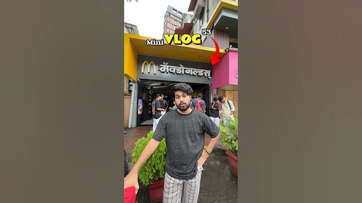 Oldest Mcdonald’s Of India 🍔🇮🇳 #foodie