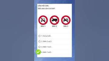 Mẹo giải nhanh câu hỏi biển báo #hoclaixe #hoclaixeb2 #họcláixeôtô #daylaixe #daylaixeoto