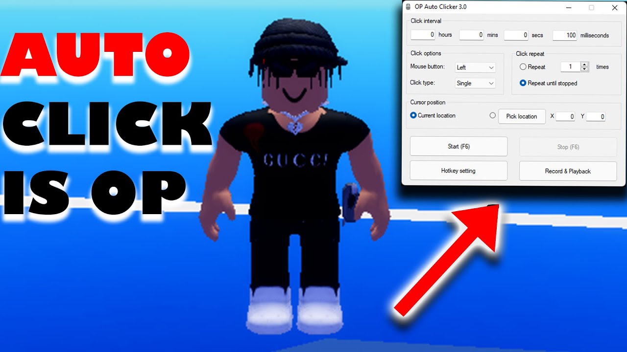 Trolling With AUTO CLICKER in Roblox Blade Ball 