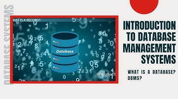Introduction to Database Systems |What is DBMS |  DBMS | Lec 1