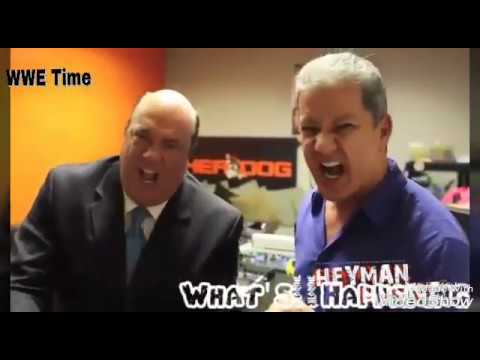 Paul Heyman vs Bruce Buffer announcing BrOck