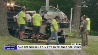 1 killed, 2 injured in boat crash on Fox River near McHenry, according to authorities