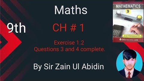 9th class math Unit 1 Matrices And Determinants Exercise 1.2 Questions 3 and 4 complete.