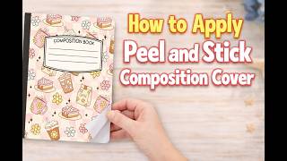 How To Apply Vinyl Cover on Composition Notebook