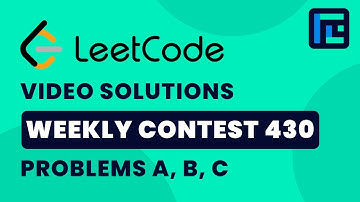 Leetcode Weekly Contest 430 | Video Solutions - A to C | by Soumojit Chatterjee | TLE Eliminators