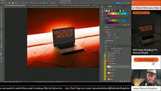 Editing Mockups Live - Apple Macbook Pro Mockup (DD10-11)