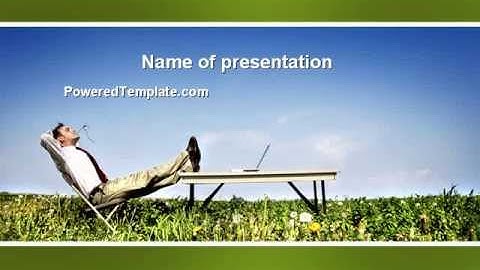 Ecological Environment PowerPoint Template by PoweredTemplate.com