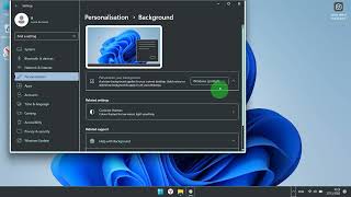 How to set personalise background and change default wallpaper in Windows 11. Short and fast manual.