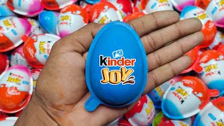 NEW! Colored Glitter Kinder Joy Surprise Eggs / ASMR Satisfying video / A Lot of Candy Part-15