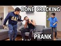 BONE CRACKING PRANK ON MY FAMILY!!! *GONE WRONG*