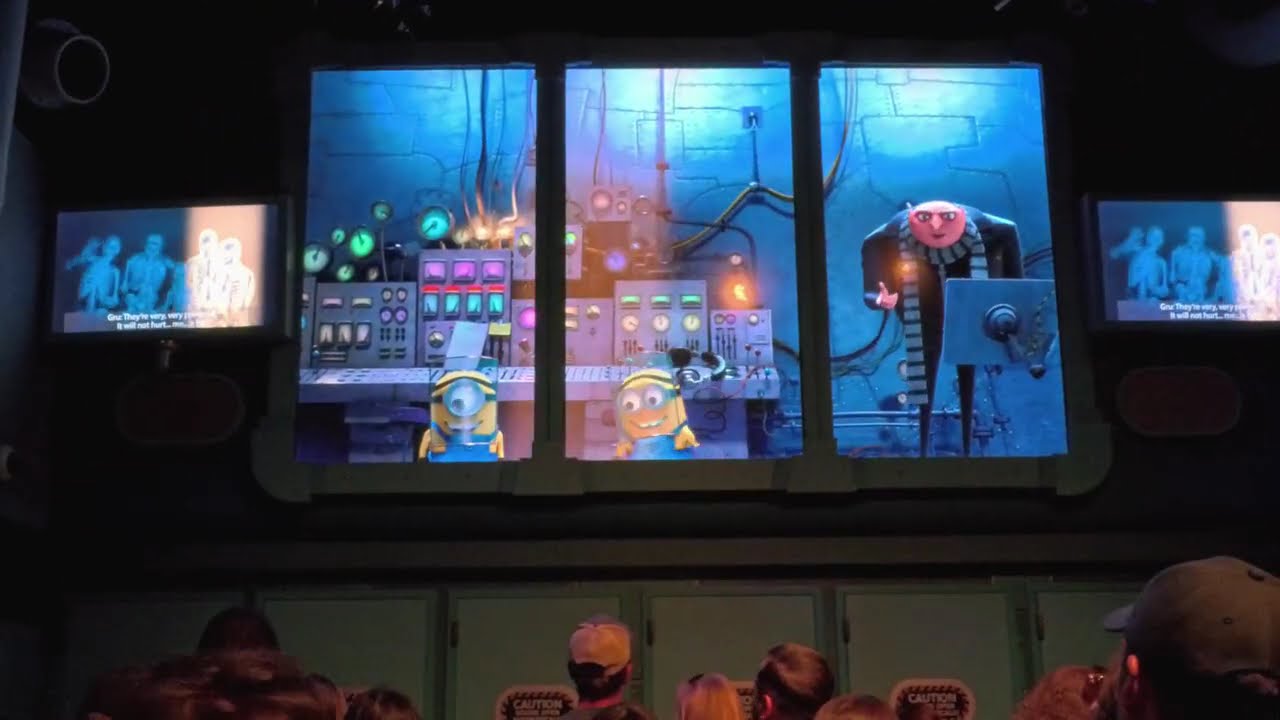 Безумие миньонов в Universal Studios Hollywood | Полное предшоу и частичное посещение аттракциона