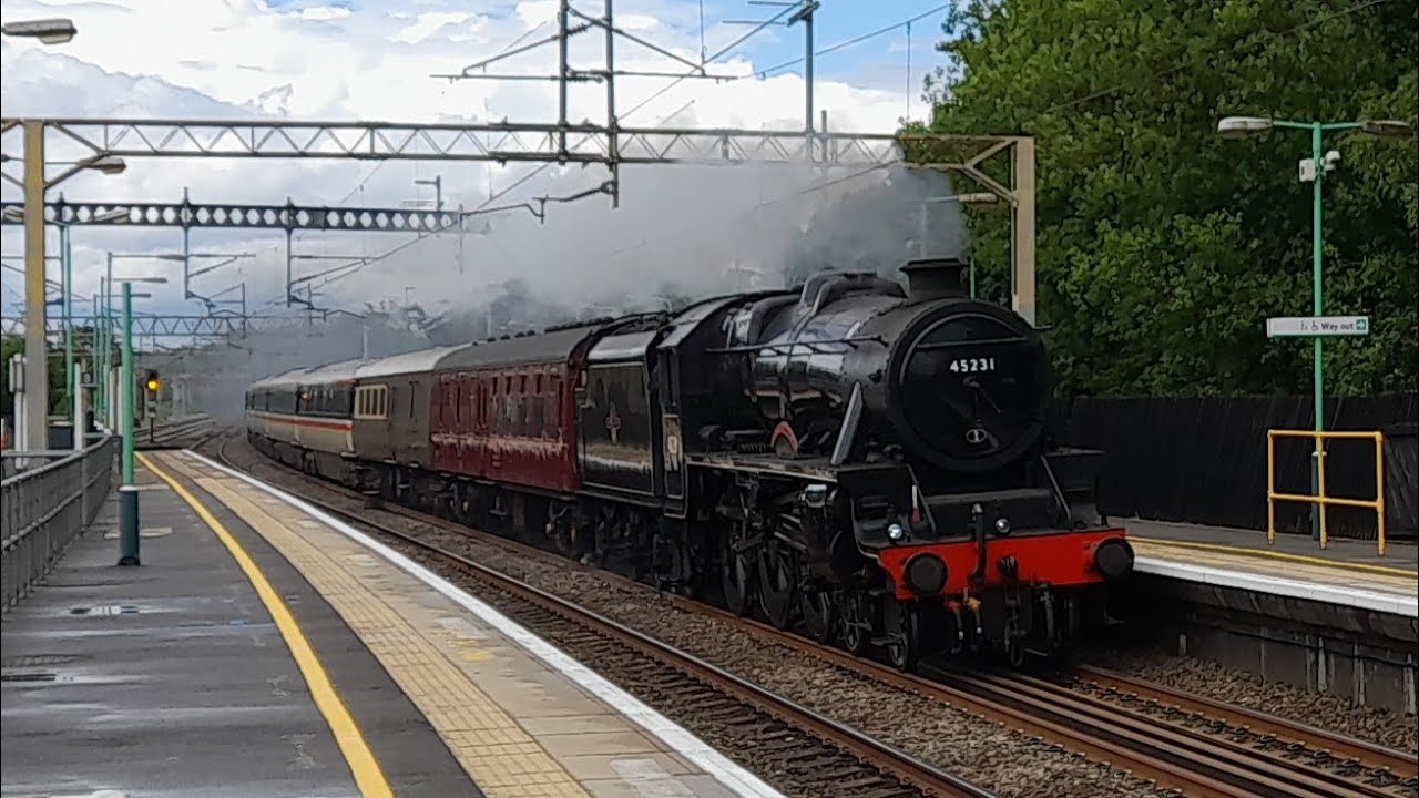 Black 5 No. 45231 Passes Through Kings Langley With