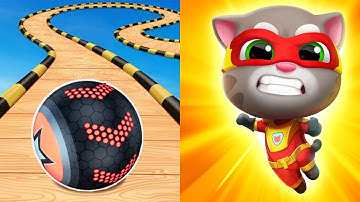 Going Balls VS Talking Tom Hero Dash🎧