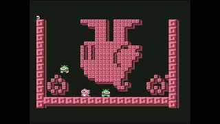 BABLE BABLE C64 bubble bobble funny comedy clone burp in swedish CLASSIC RETRO VIDEO GAME screenshot 1