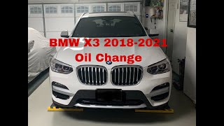 BMW X3 Oil Change (2018-2021) 4Cyl 2.0 Turbo